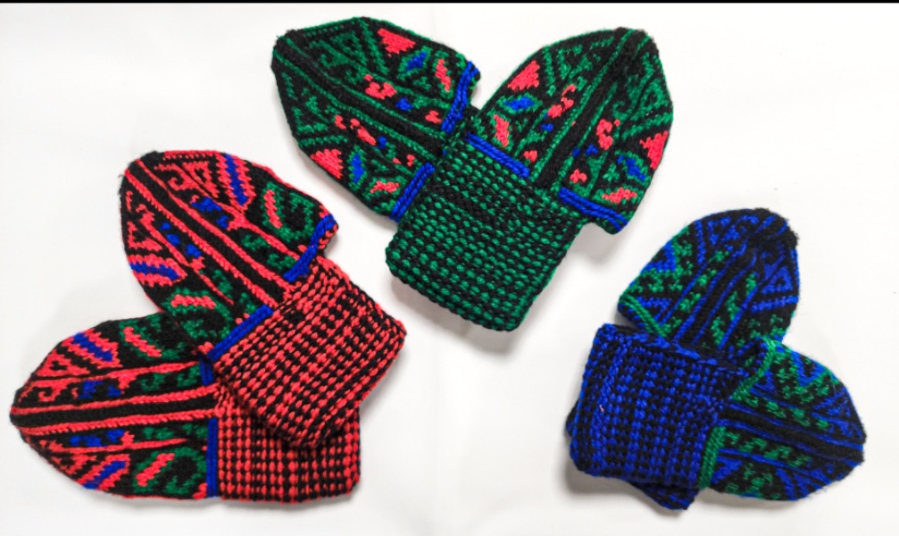 Khinalig’s knitted woollen socks